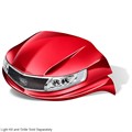 Ruby Phoenix Front Cowl for Club Car by DoubleTake
