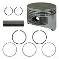 Piston and Ring Assembly for Yamaha by Red Hawk