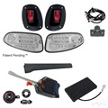 LED Clear Lens Factory Light Kit with Basic Turn Signal and OE Fit Brake Switch for EZGO by RHOX