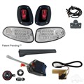 LED Clear Lens Factory Light Kit with Basic Turn Signal and Time Delay Brake Switch for EZGO by RHOX