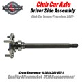 Axle for Driver Side Club Car by Red Hawk