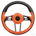 Aviator 4 Orange Steering Wheel for Golf Carts by RHOX