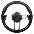Aviator 4 Black Steering Wheel for Golf Carts by RHOX