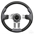 Aviator 5 Carbon Fiber Steering Wheel for Golf Carts by RHOX
