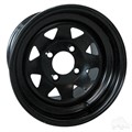 12inch Black Steel Offset Wheel for Golf Carts by RHOX