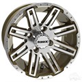 12inch RX265 Machined with Bronze Aluminum Offset Wheel for Golf Carts by RHOX