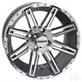 14inch RX275 Machined with Gun Metal Aluminum Offset Wheel for Golf Carts by RHOX