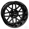 14inch RX281 Gloss Black Aluminum Offset Wheel for Golf Carts by RHOX