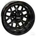 12inch RX283 Gloss Black Aluminum Offset Wheel for Golf Carts by RHOX