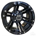 12inch RX331 Black Aluminum Offset Wheel for Golf Carts by RHOX