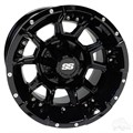 12inch RX388 Gloss Black Aluminum Offset Wheel for Golf Carts by RHOX