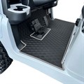 Rubber Floor Mat with Grey Trim for Club Car by Xtreme Mats