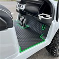 Rubber Floor Mat with Green Trim for Club Car by Xtreme Mats