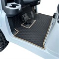 Rubber Floor Mat with Beige Trim for Club Car by Xtreme Mats