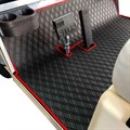 Rubber Floor Mat with Red Trim for Club Car by Xtreme Mats