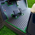 Rubber Floor Mat with Green Trim for EZGO by Xtreme Mats