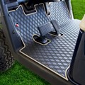 Rubber Floor Mat with Beige Trim for EZGO by Xtreme Mats