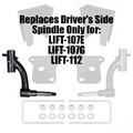 Replacement Driver Side Spindle Only for LIFT-107 and LIFT-112 EZGO 6inch Spindle Lift by RHOX