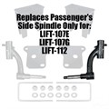 Replacement Passenger Side Spindle Only for LIFT-107 and LIFT-112 EZGO 6inch Spindle Lift by RHOX