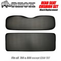 Black Cushion Set for Golf Cart Rear Seat Kits by RHOX