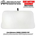 White Seat Bottom Cushion for EZGO by RHOX