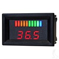 36V Horizontal Digital Voltage Display Charge Meter for Golf Carts by Red Hawk
