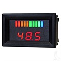 48V Horizontal Digital Voltage Display Charge Meter for Golf Carts by Red Hawk